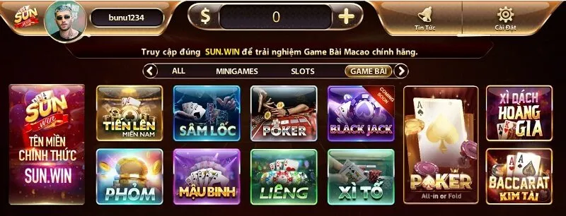 Sunwin là địa chỉ cung cấp nhiều game bài kiếm tiền cho Iphone